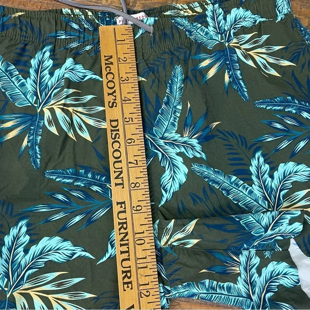 Public Beach men’s size Large Swim Shorts trunks tropical beach